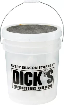 DICK'S Sporting Goods Bucket Of 24 Synthetic Baseballs