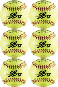 Dudley 12” NFHS/ASA SB12 Fastpitch Softballs - 6 Pack